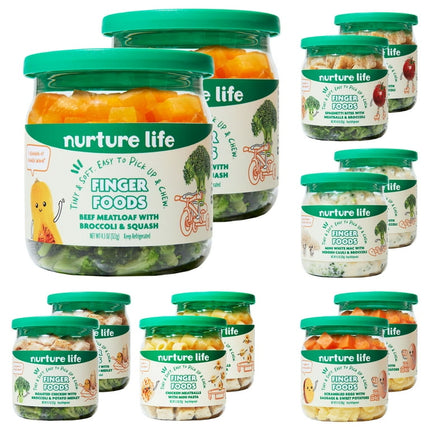 Nurture Life Baby Stage 3 Finger Food Favorites 12-Meal Variety Pack, Organic Focus