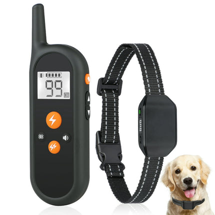 PcEoTllar Shock Collar with Remote 1000ft,  4 Modes Beep Vibration Shock Dog Training Collar,IPX7 Waterproof Dog Bark Collar for Training Small Medium Large Dogs