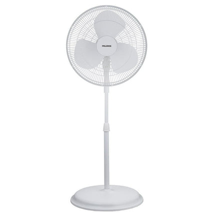 Pelonis 16" 3-Speed Oscillating Pedestal Fan, FS40-19MW, White