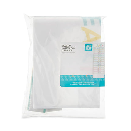 Pen + Gear Daily Agenda Chart, 1 Pocket Chart