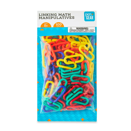 Pen+Gear Linking Math Manipulatives, Math & Counting, 100 Count, Boys and Girls, Child, Ages 5+