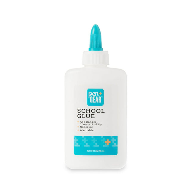 Pen+Gear Washable School Glue, White, 4 oz, 118ml, 0.271 lb