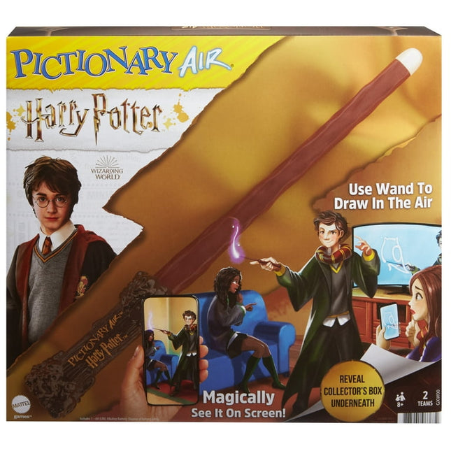 Pictionary Air Harry Potter Family Game for Kids & Adults with Light Wand & Picture Clue Cards