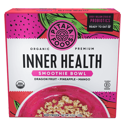 Pitaya Foods Frozen Inner Health Fruit Smoothie Bowl, Ready to Eat, 1 Ct, 6 oz