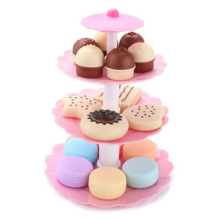 Plastic Dessert Play Set for Kids, Pretend Play Food Sets for Birthday Party ,Great for Boys and Girls Over 3 Years Old