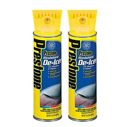 Prestone AS-244 17 oz Windshield De-Icer Aerosol Can 2 Pack