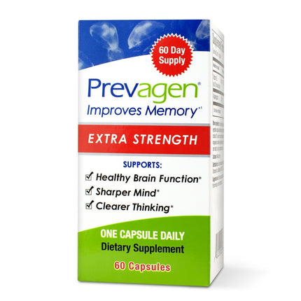 Prevagen Improves Memory - Extra Strength 20mg, 60 Capsules, with Apoaequorin & Vitamin D | Brain Supplement for Better Brain Health, Supports Healthy Brain Function