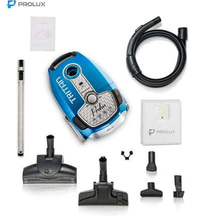 Prolux Tritan Canister Vacuum HEPA Sealed Hard Floor Vacuum with Powerful 12 Amp Motor