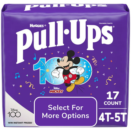 Pull-Ups Boys' Potty Training Pants, 4T-5T, 17 Count (Select for More Options)