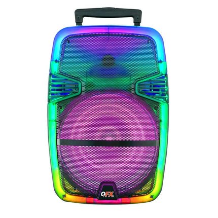 QFX TMS-1560 Translucent Bluetooth Speaker, 14lb