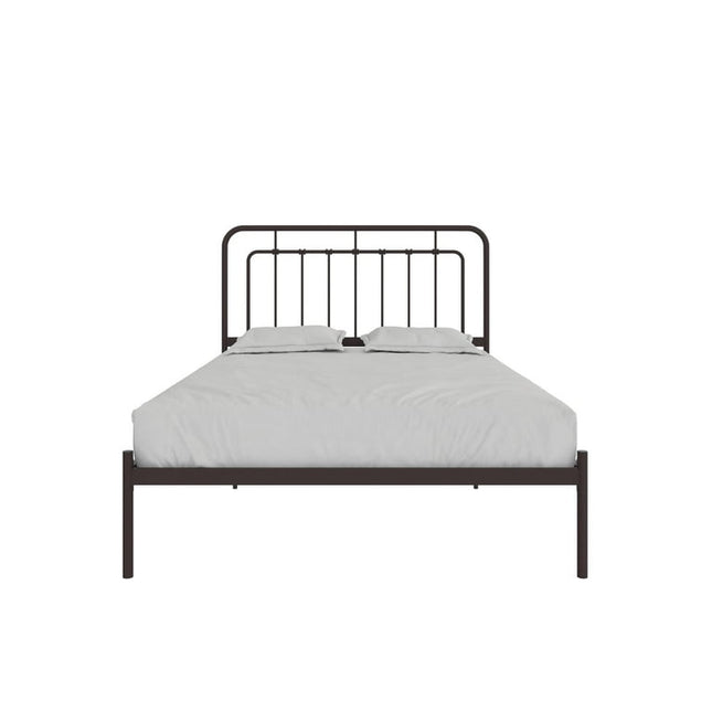 Queer Eye Albany Metal Platform Bed Frame, Bronze, Full Size