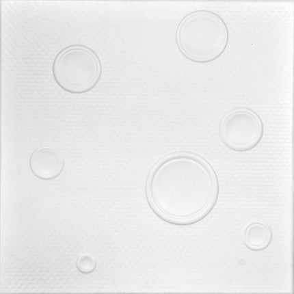 R115 - Bruno Foam Glue-up Ceiling Tile in Ultra Pure White - Satin (Behr) (129.6 Sq.ft / Pack) - 48 Pieces