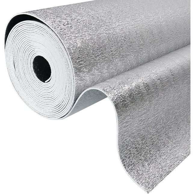 Reflective Heat Shield Insulation Core Foam Radiant Barrier-No Adhesive,Flexible for House Walls Ceilings Insulation Thermal