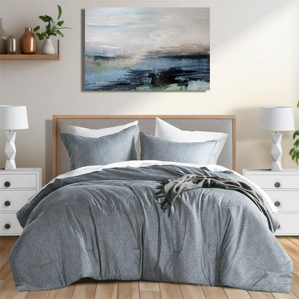 Regency Heights Full/Queen Comforter Sets Reversible 3 Piece Extra Soft Bedding with Pillow Shams Grey