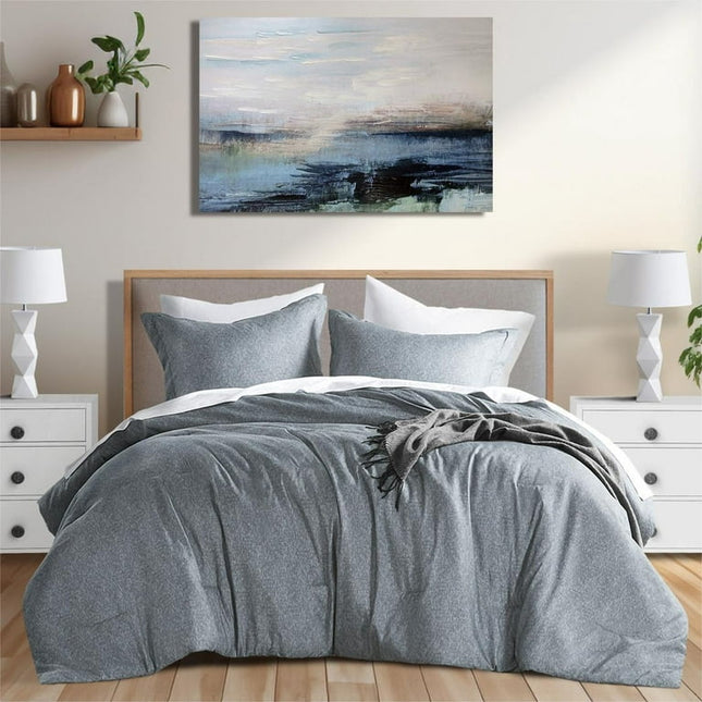 Regency Heights Full/Queen Comforter Sets Reversible 3 Piece Extra Soft Bedding with Pillow Shams Grey