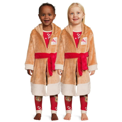 Rudolph the Red Nosed Reindeer Toddler Pajamas and Robe Set, 3-Piece, Sizes 12M-5T