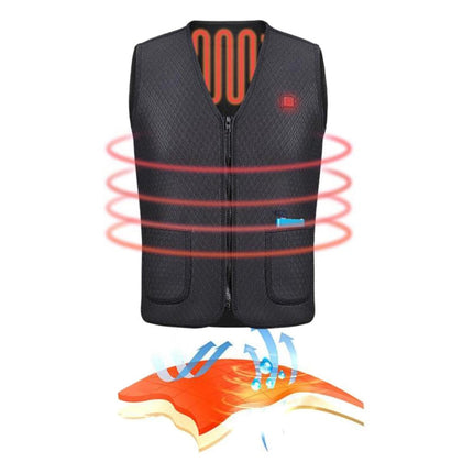 Unisex Waterproof Heated Vest Long Lasting Heat