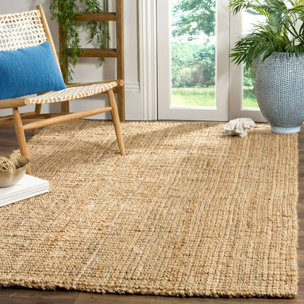 SAFAVIEH Natural Fiber Delmar Braided Jute Area Rug, Natural, 3' x 5'