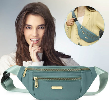 SHENGXINY Sports Bag Clearance Fanny Packs For Women Fashionable Crossbody Bags Belt Bag Oxford Cloth Shoulder Bag Multi-Layer Change Mobile Phone Messenger Bag