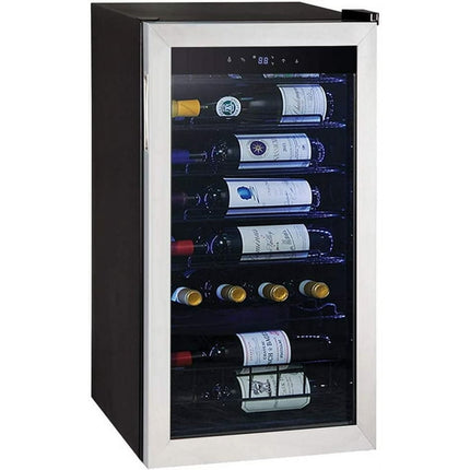 SMAD 28 Bottles 3.1 Cu ft Compressor Wine Champagne Cooler Refrigerator No Frost Wine Freestanding Fridges