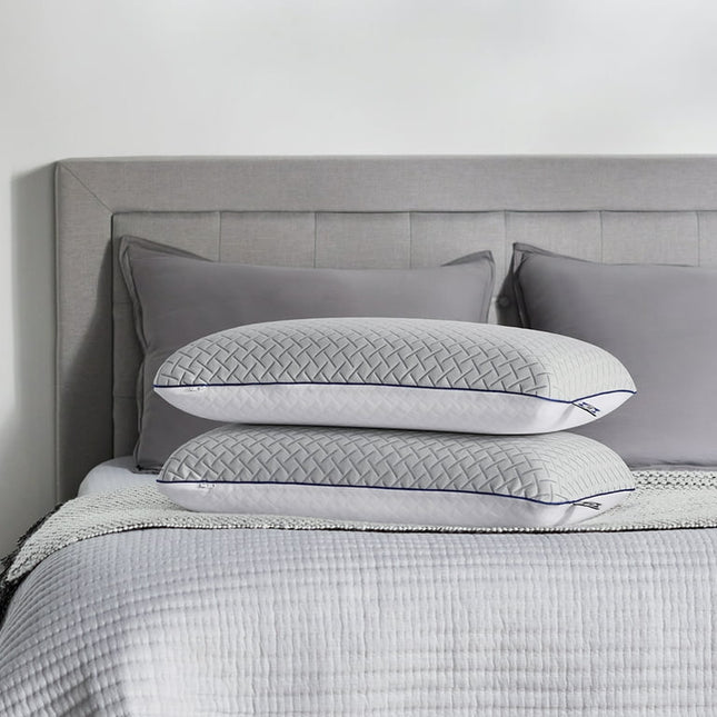Sealy Essentials Cool Touch Memory Foam Bed Pillow for All Sleep Positions, Standard, 2 Pack