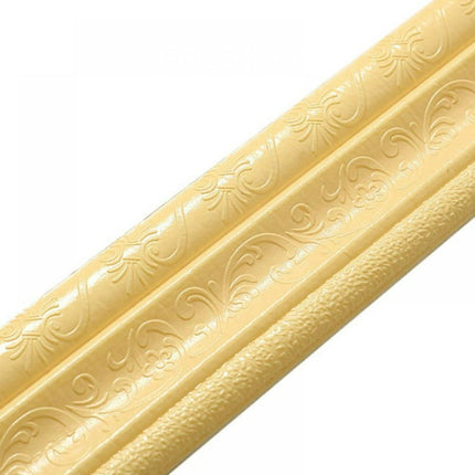 Self Adhesive Flexible Foam Molding Trim, 3D Sticky Decorative Wall Lines Wallpaper Border for Home, Office, Hotel DIY Decoration