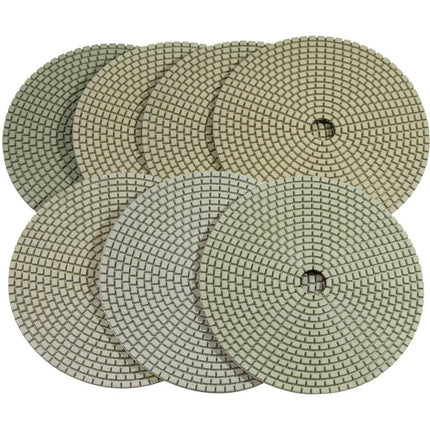 Stadea PPD102N 5" Dry Diamond Polishing Pads for Concrete Terrazzo Travertine Marble Floor Edges Countertop Polishing - Grit 50, Series Super C