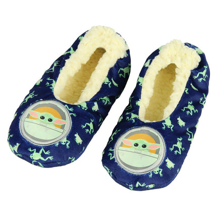 Star Wars Grogu Baby Yoda Slippers Frog Character Slipper Socks No-Slip Sole MD
