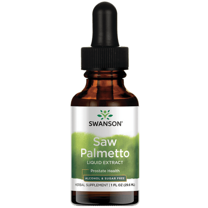 Swanson Saw Palmetto Liquid Extract (Alcohol- and Sugar-Free) 1 fl oz Liquid
