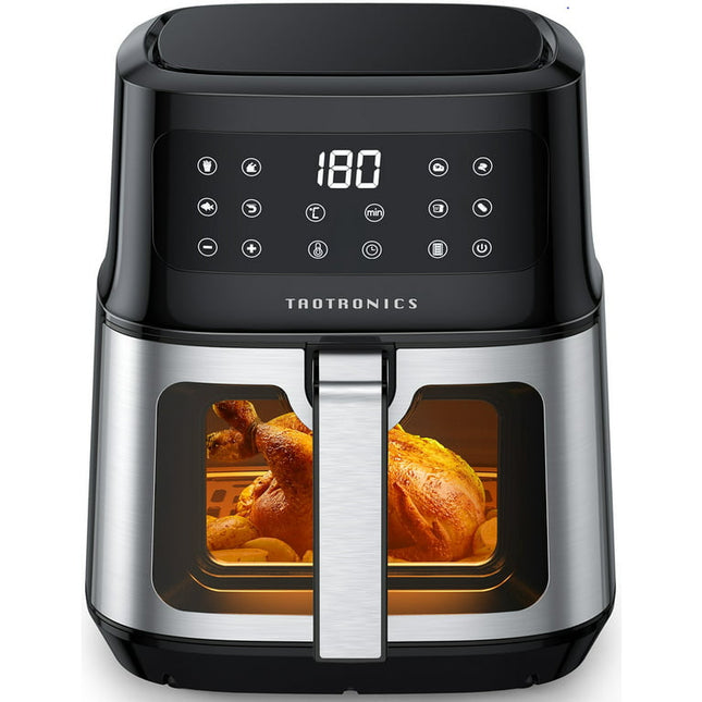 TaoTronics Air Fryer, 8-in-1 Airfryer Oven with Viewing Window Smart Touch 5.3 Quart