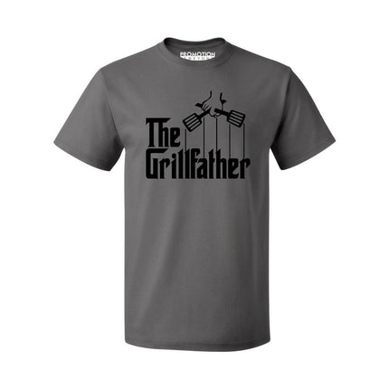 The Grillfather Funny Father's Day Gift Men's T-shirt, Charcoal, L