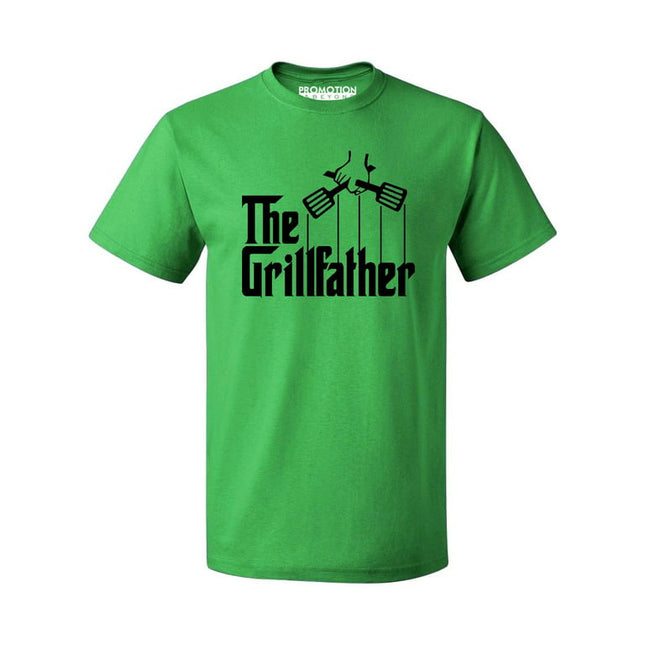 The Grillfather Funny Father's Day Gift Men's T-shirt, Green, L