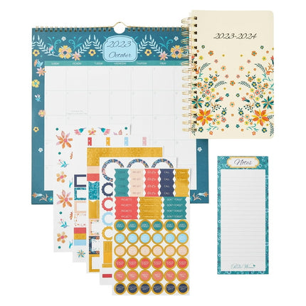 The Pioneer Woman Keepsake Floral 8-Piece Wall Calendar & Planner Set