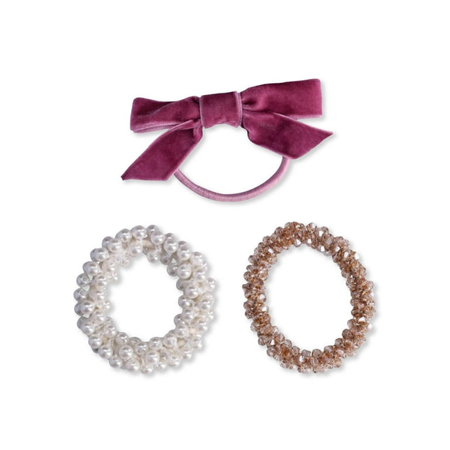 Time And Tru Women’S Hair Ties, 3-Pack Pink