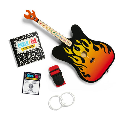 Tinkertar 1-String Wood Guitar Created for Beginners, Electric Guitar Design by Buffalo Games