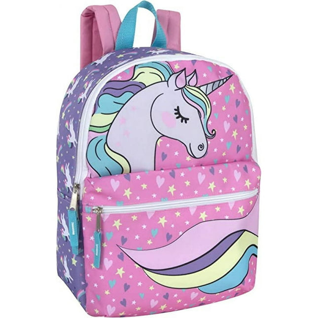 Trailmaker, Animal Friends Critter Backpack for  Preschool, Kindergarten Kids, Pink - Unicorn