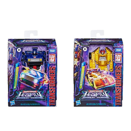 Transformers Generations Legacy Deluxe Autobot Skids and Decepticon Dragstrip