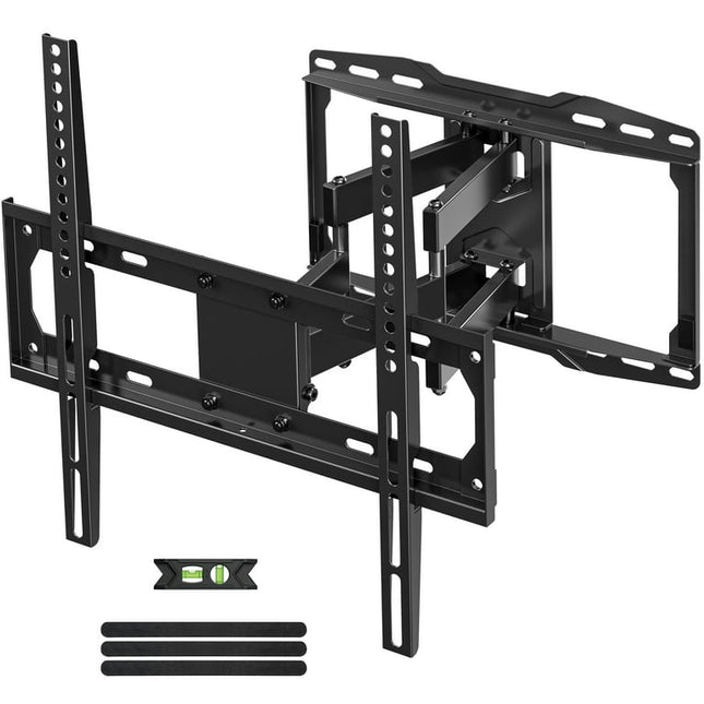 USX MOUNT Full Motion TV Wall Mount for 26-60 Inch TVs, Universal TV Mount with Swivels and Tilts Hold up to 100lbs, VESA 400x400mm, 16" Wood Studs