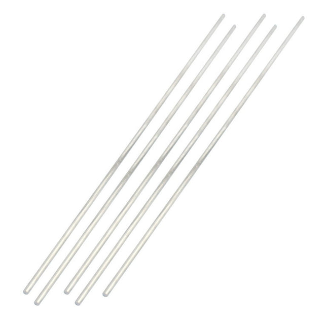 Unique Bargains2.5mm x 180mm Stainless Steel Straight Round Rod Bar Silver Tone 5pcs