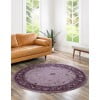 Unique Loom Floral La Jolla Rug , 12' 2" x 12' 4" ,Purple