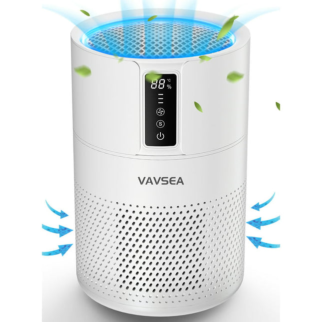VAVSEA Air Purifier, HEPA Air Filter for Home Large Room up to 600 Sqft, Air Cleaner for Pet Hair, Allergies, 99.97% Smokers, Odors, Dust, Pollen, Odor Eliminators for Bedroom