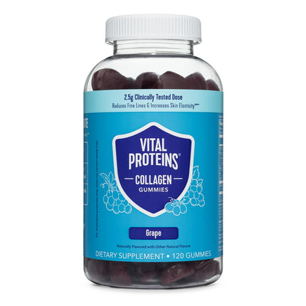 Vital Proteins Collagen Supplement Gummies, Grape Flavor, 120 Count