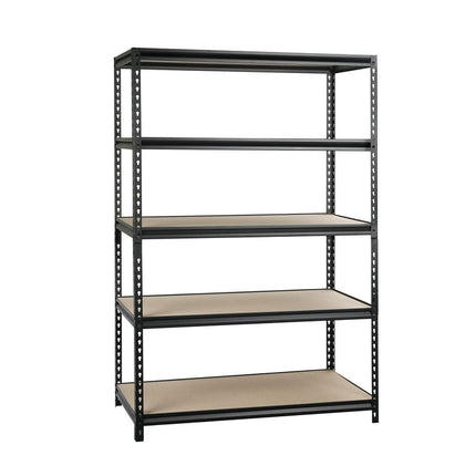 WORKPRO 48-inch 5-Tier Freestanding Shelf with Particle Board Shelves, 800 lb. Capacity, Adult