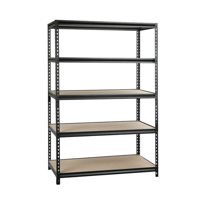 WORKPRO 48-inch 5-Tier Freestanding Shelf with Particle Board Shelves, 800 lb. Capacity, Adult
