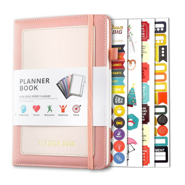 WQJNWEQ Back to School Clearance Planner Weekly Planner Monthly Planner, Undated Budget and Ledger, Financial Planning Log, Goal Recording Notebook, Planner for Home Office A5 Size