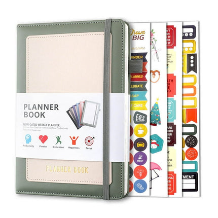 WQJNWEQ Christmas Clearance Planner Weekly Planner Monthly Planner, Undated Budget and Ledger, Financial Planning Log, Goal Recording Notebook, Planner for Home Office A5 Size