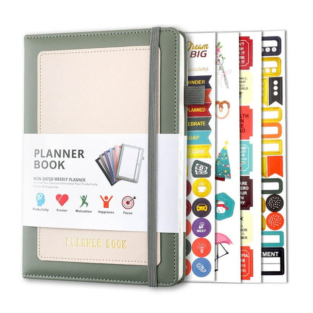 WQJNWEQ Christmas Clearance Planner Weekly Planner Monthly Planner, Undated Budget and Ledger, Financial Planning Log, Goal Recording Notebook, Planner for Home Office A5 Size