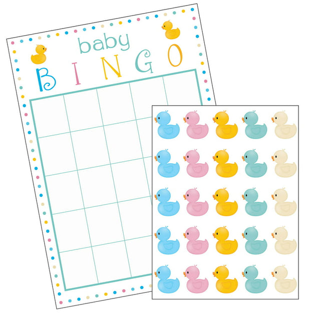 Way to Celebrate Baby Shower Bingo Game 10 Count, Multi-Color Paper