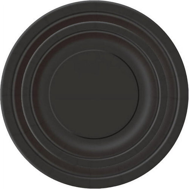 Way to Celebrate! Black Paper Dinner Plates, 9in, 20ct