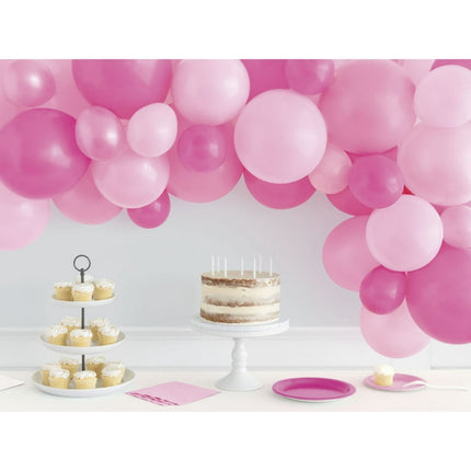Way to Celebrate! Latex Party Balloon Arch Kit, Cheerful Pink, 40pcs